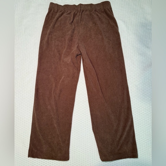 Halara Straight Leg Brown Corduroy Pants - L Petite - Picture 4 of 7